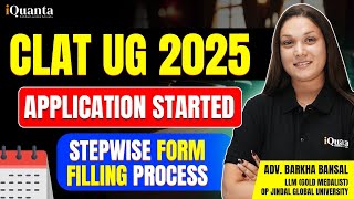 How to fill CLAT UG 2025 Application Form [upl. by Veal]