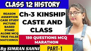 Kinship caste and class class 12 mcqKinship caste and class class 12 mcq questionClass 12 History [upl. by Declan]