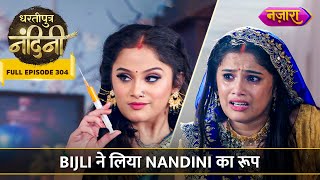 Bijli Ne Liya Nandini Ka Roop  FULL EPISODE 304  Dhartiputra Nandini [upl. by Zebe]