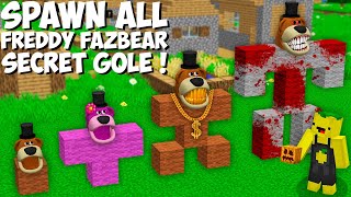 Why did I SPAWN ALL THE RAREST FREDDY FAZBEAR UR UR UR in Minecraft  NEW SECRET GOLEM [upl. by Schiffman211]