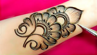 New stylish front hand mehndi design  Easy mehndi design  simple mehndi  mehandi design  Mehndi [upl. by Vaientina93]