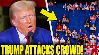 Trump ATTACKS EMPTY Crowd As Rally Takes SHOCKING Turn [upl. by Linnea803]