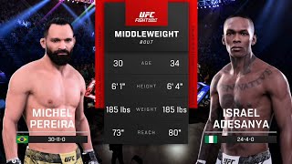 UFC Fight Night Michel Pereira VS Israel Adesanya [upl. by Norword]