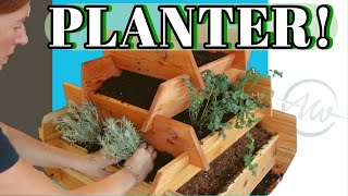 Easy DIY Planter for Herbs Flowers or Vegetables [upl. by Procora910]