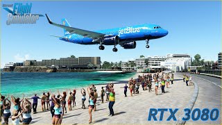 Sint Maarten  FlyByWire A32NX  RTX 3080  Flight Simulator 2020  Orlando  Sint Maarten [upl. by Petronella361]