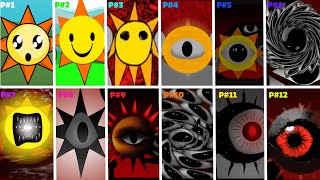 Sprunki  Incredibox ALL MR SUN in Random Different Mods on SPRUNKI [upl. by Tterej]