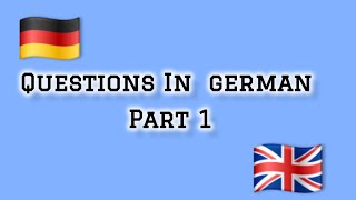 Questions in German  German Phrases amp Pronounciation [upl. by Ameh711]