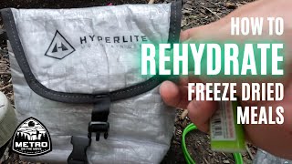 How To Rehydrate Backcountry Meals Hyperlite Repack System [upl. by Ardnekat]