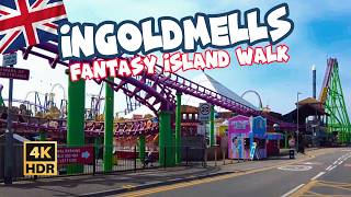 Adventure Awaits A 4K Walk to INGOLDMELLS Fantasy Island And Beach [upl. by Neerehs472]