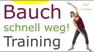 ☝️20 min Bauch schnell weg Training  straffe Körpermitte im Stehen ohne Geräte [upl. by Thorny]