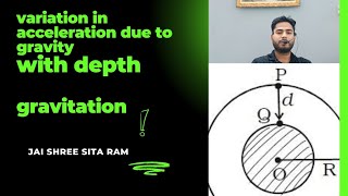 variation of acceleration due to gravity with depth derivation class 11 NEET JEE THE STUDY CAMPUS [upl. by Zarah]