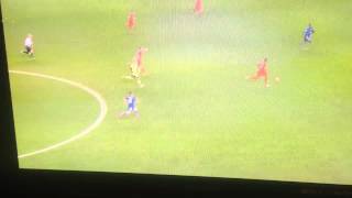 Benteke amp Lucas Leiva Horrible miss vs Leicester City [upl. by Aicilihp]