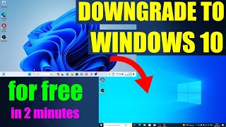 How to Downgrade Windows 11 to Windows 10 [upl. by Shannan292]