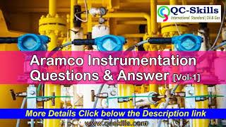 ARAMCO INSTRUMENTATION INTERVIEW QUESTIONS AND ANSWERS  ARAMCO CBT Vol1 [upl. by Joell]