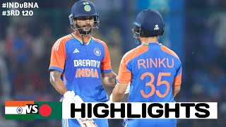 India vs Bangladesh 3RD T20 Match Highlights 2024  BNA vs IND  highlights today 2024 [upl. by Wynnie]