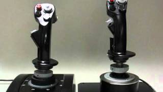 SimHQ Review Thrustmaster HOTAS Warthog  Movement Comparison [upl. by Burra79]