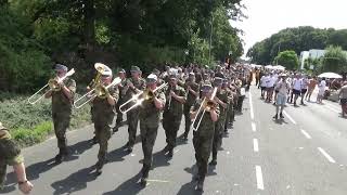 Gebirgsmusikkorps Garmisch PartenKichen Intocht 4daagse Nijmegen 2024 part 2 [upl. by Arataj163]