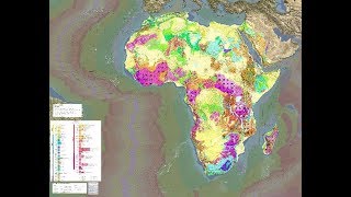 Africa Geology basemap 4K  360° [upl. by Aseram]