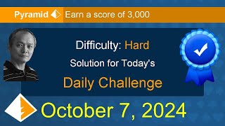 Microsoft Solitaire Collection Pyramid  Hard  October 7 2024 [upl. by Bland]