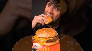 Burger Eating mcdonalds mcburger shorts asmrsounds pleasesubscribe [upl. by Dahc739]