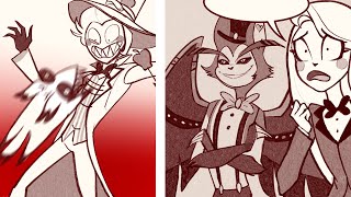 Lucifer used magic I HAZBIN HOTEL COMIC DUB [upl. by Wurtz382]