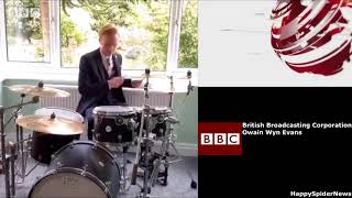 Amazing BBC News Drum Intro  Owain Wyn Evans [upl. by Ilek]