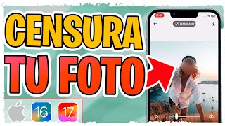 Como Censurar una Foto en iPhone ✅ [upl. by Ynohtnad]