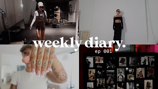 weekly diary — 2023 goals amp vision shooting content healthy habits work days self care amp more [upl. by Santoro]