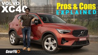 2022 Volvo XC40  Pros amp Cons  Better than Mercedes GLA amp BMW X1  GearFliQ [upl. by Jasun14]