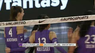 AU Pro Volleyball Game 3 Leketor MemberMeneh Set Winning Ace [upl. by Gerita]