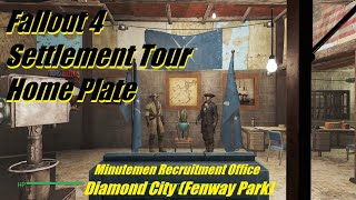 Fallout 4 Home Plate Diamond City Minutemen Recruiting Office Fenway [upl. by Kelcie]