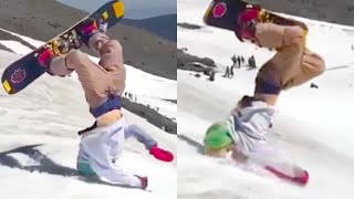 SNOWBOARDING GONE WRONG  SNOWBOARD FAILS [upl. by Kyriako]