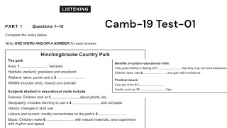 IELTS Listening Practice Test  Cambridge 19 Test 1  IELTS Listening With Answers and Transcript [upl. by Euqinu837]