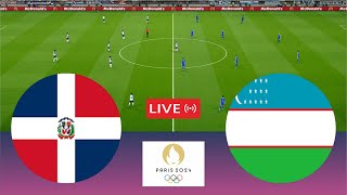 🔴Dominikan Respublikasi U23  Ozbekiston U23 LIVE⚽Paris Olimpiadasi 2024video oyin simulyatorlari [upl. by Boice]