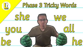 Tricky Words  Tricky Words Song  Sight Words Song  Phase Three  Kindergarten amp EYFS [upl. by Hajile]