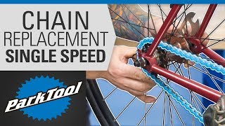 How to Replace a Chain on a Single Speed Bike  Sizing Installation amp Tensioning [upl. by Ainollopa645]