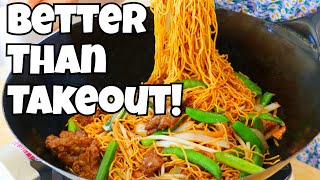 How to Make Beef Chow Mein BETTER Than Takeout [upl. by Markson324]