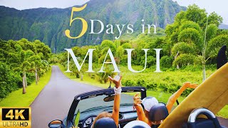 How to Spend 5 Days in MAUI Hawaii  The Perfect Itinerary [upl. by Kress911]