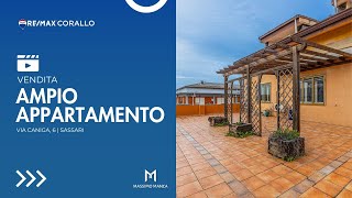 Appartamento di Generosa Metratura con Terrazza in Via Caniga Sassari [upl. by Gabey499]