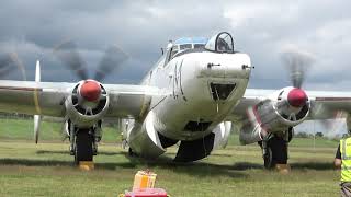 Shackleton Aviation Group Avro Shackleton MR2 WR963 Static Engine Runs Coventry 10th July 2021 [upl. by Sidalg]