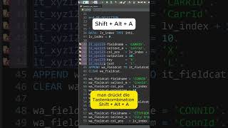 ABAP in Eclipse  ganze Codeblöcke mit Shortcut ändern eclipse abap blockchange [upl. by Ammamaria]