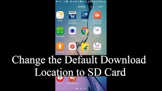 How to change the default download location to external SD card in Android devices Without Root [upl. by Lyrret]