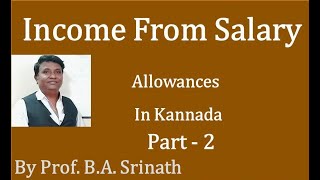 Income from Salary  Allowances  AY 202021 By Srinath Sir [upl. by Kotta481]