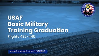 USAF Basic Military Training Graduation Ceremony Flights 432445  July 3 2024 [upl. by Anairda110]