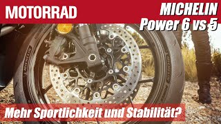 MICHELIN Power 6 vs MICHELIN Power 5 Mehr Sportlichkeit und Stabilität [upl. by Ntisuj]