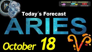 Daily Horoscope ARIES October 18 2024 [upl. by Douty134]