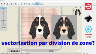 Essai Vectorisation inkscape par division tete de chien estce efficace [upl. by Tina]