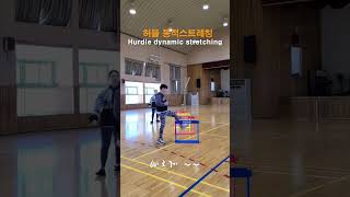 허들 동적 스트레칭 hurdle dynamic stretching 배우기 [upl. by Adriena]