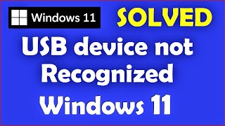 How to Fix USB device not recognized Windows 11 [upl. by Sirron]