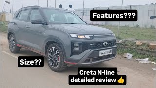 Creta Nline full review 👍 Average featuresautomobile cretanline newcreta hyundaicretanline [upl. by Yand]